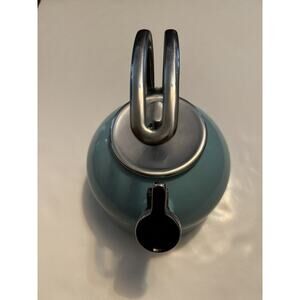 Kate Spade Tea Kettle Turquoise "Tiffany Blue" W/Silver Hardware
